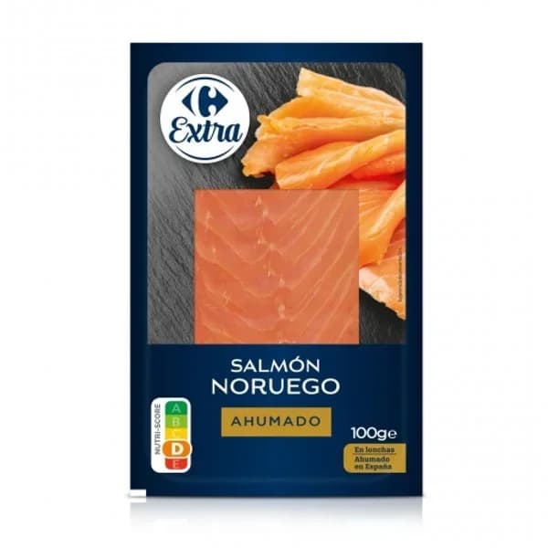Salmón ahumado noruego Extra Carrefour 100 g - 0.1 kg - Imagen del producto en Findit