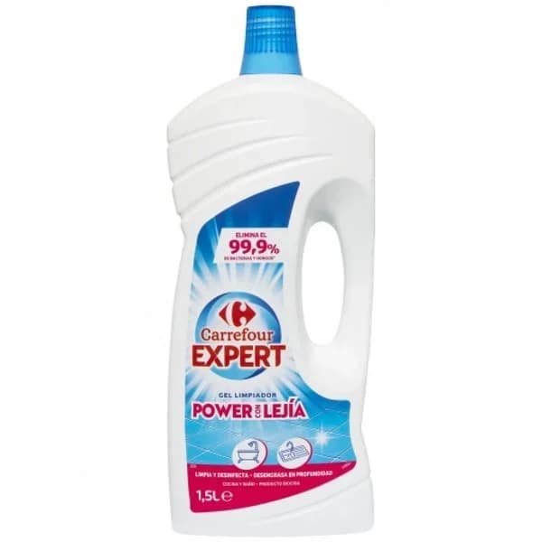 Gel limpiador power con lejía Carrefour Expert 1,5 l. - 1.5 l - Imagen del producto en Findit