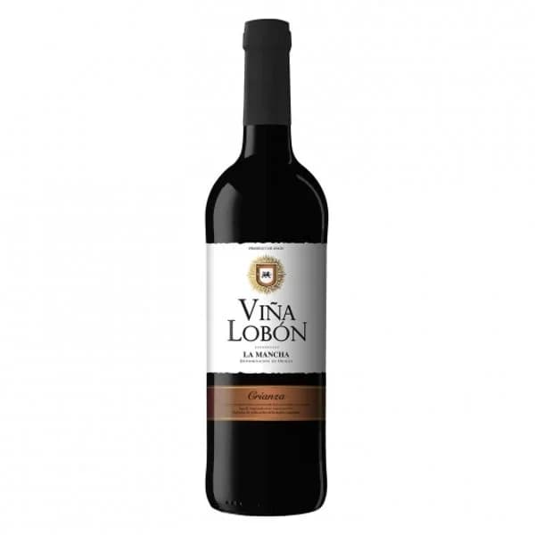 Vino D.O. La Mancha tinto crianza Viña Lobón 75 cl. - 1 ud - Imagen del producto en Findit