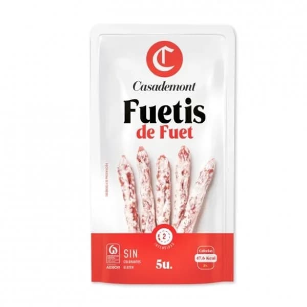 Fuetis Snacks Original Casademont sin gluten 50 g - 0.05 kg - Imagen del producto en Findit