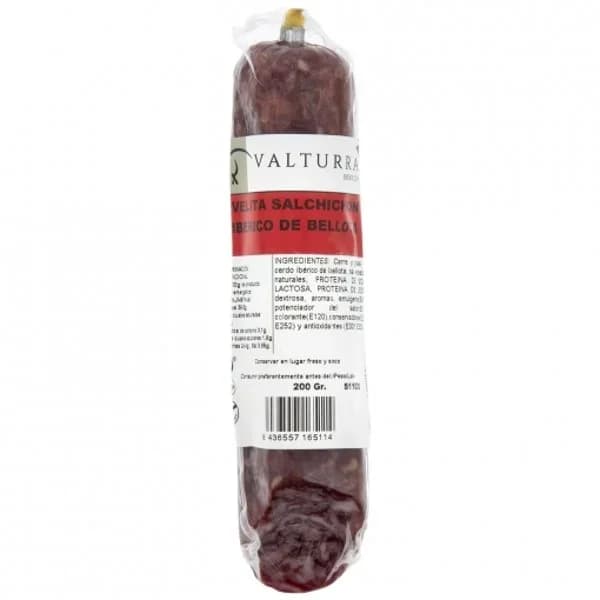 Salchichón Ibérico de Bellota 50% Raza Ibérica Valturra Ibéricos velita de 200 g - 1 ud - Imagen del producto en Findit