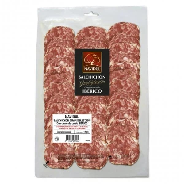 Salchichón ibérico Gran Selección Navidul sin gluten 100 g. - 0.1 kg - Imagen del producto en Findit