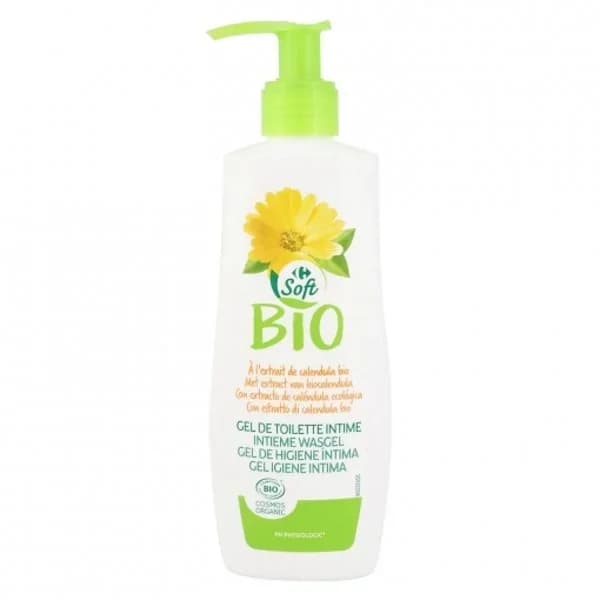 Gel de higiene intima con extracto de caléndula ecológica Carrefour Soft Bio 200 ml. - 0.2 l - Imagen del producto en Findit
