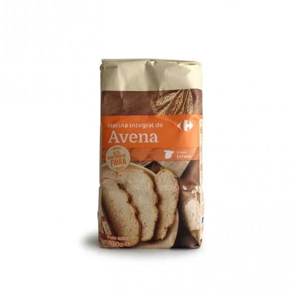 Harina de avena integral Carrefour 500 g. - 0.5 kg - Imagen del producto en Findit
