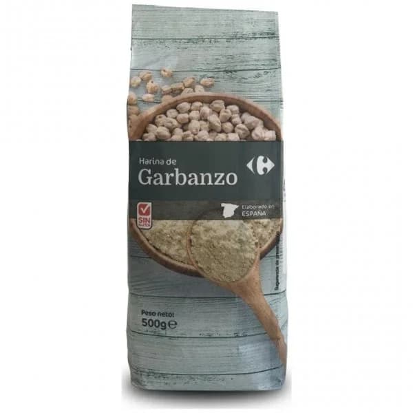 Harina de garbanzo Carrefour sin gluten 500 g. - 0.5 kg - Imagen del producto en Findit