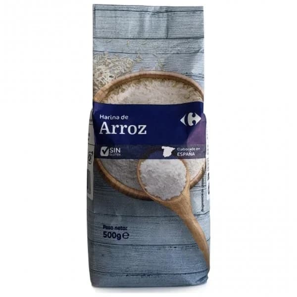 Harina de arroz Carrefour sin gluten 500 g. - 0.5 kg - Imagen del producto en Findit