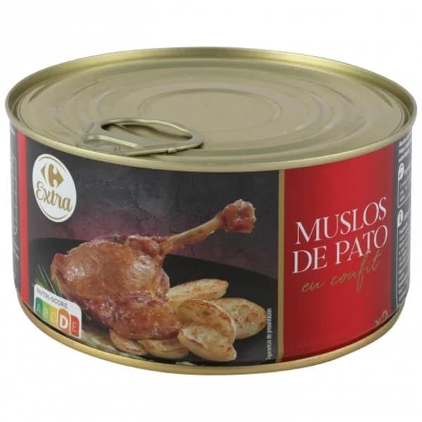Muslos de pato confitados Extra Carrefour 470 g. - 0.47 kg - Imagen del producto en Findit