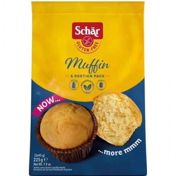 Muffin Schär sin gluten sin lactosa 225 g. - 0.22 kg - Imagen del producto en Findit