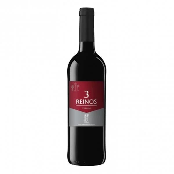 Vino tinto crianza tempranillo 3 Reinos D.O. Ribera del Duero 75 cl. - 1 ud - Imagen del producto en Findit