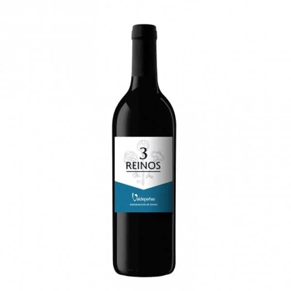 Vino tinto 3 Reinos D.O. Valdepeñas 75 cl. - 1 ud - Imagen del producto en Findit