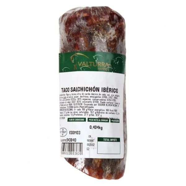 Salchichón ibérico Valturra pieza de 300 g - 0.3 kg - Imagen del producto en Findit