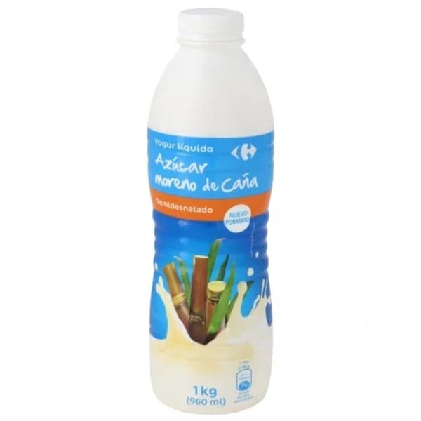 Yogur líquido natural con azúcar moreno de caña Carrefour 1 kg. - 1 kg - Imagen del producto en Findit