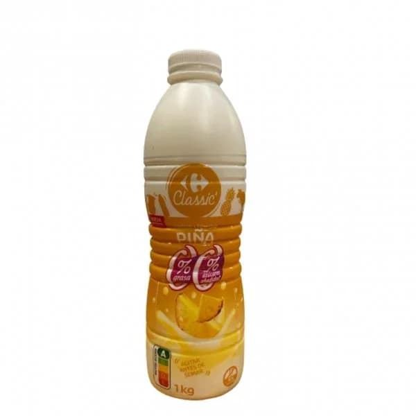 Yogur liquido desnatado piña sin azúcar añadido Carrefour Classic´1 kg. - 1 kg - Imagen del producto en Findit