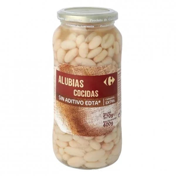 Alubias cocidas categoría extra Classic Carrefour 400 g. - 0.4 kg - Imagen del producto en Findit