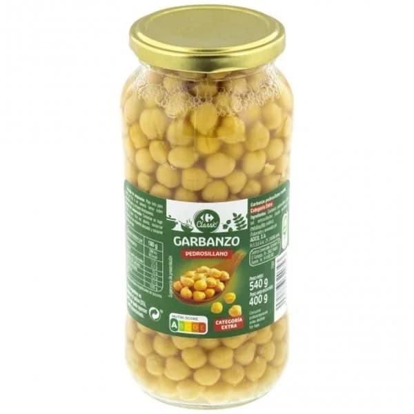 Garbanzo pedrosillano Classic Carrefour 400 g. - 0.4 kg - Imagen del producto en Findit