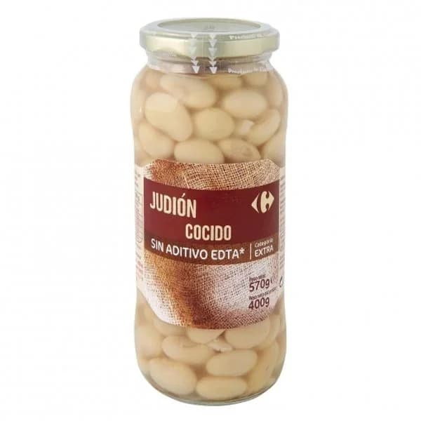 Judión cocido categoría extra Carrefour 400 g. - 0.4 kg - Imagen del producto en Findit
