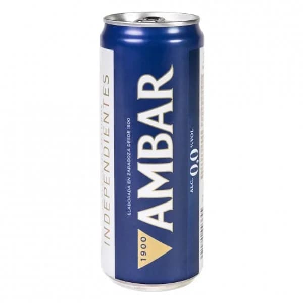 Cerveza Ambar triple zero lata 33 cl. - 0.33 l - Imagen del producto en Findit