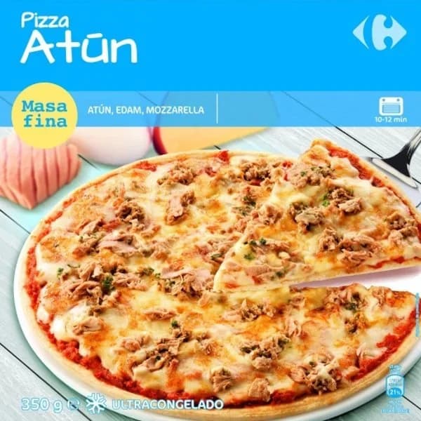 Pizza de atún Carrefour 350 g. - 0.35 kg - Imagen del producto en Findit