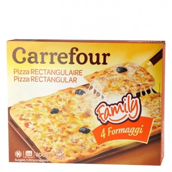 Pizza 4 quesos Carrefour 600 g. - 0.58 kg - Imagen del producto en Findit