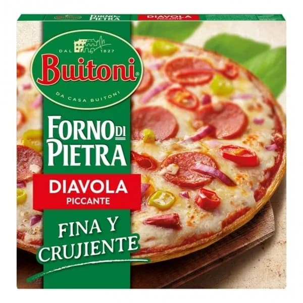 Pizza Diavola Picante Forno di Pietra Buitoni 350 g. - 0.35 kg - Imagen del producto en Findit