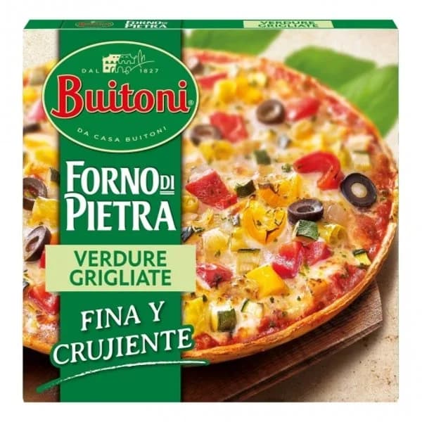 Pizza vegetal fina y crujiente Forno di Pietra Buitoni 380 g. - 0.37 kg - Imagen del producto en Findit