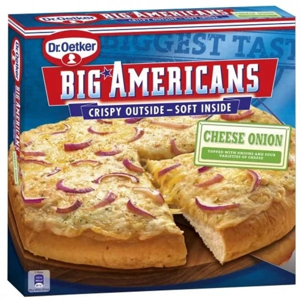 Pizza cheese onion Big Americans 385 g - 0.38 kg - Imagen del producto en Findit