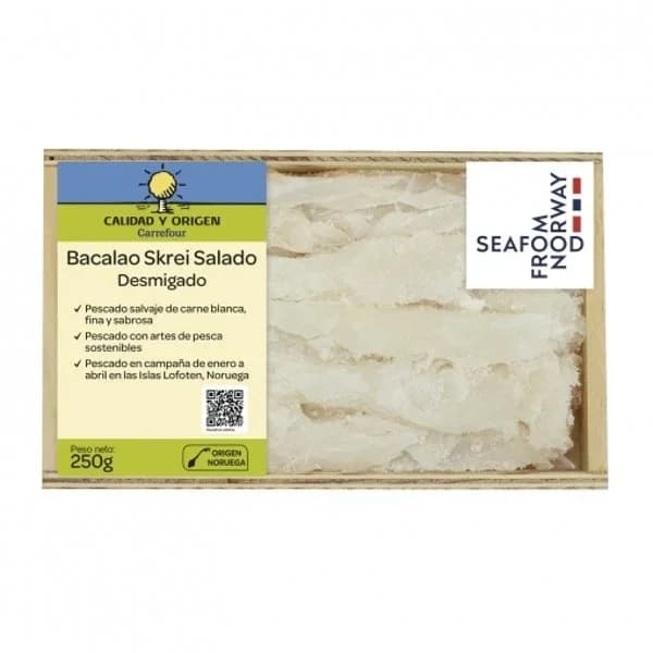 Bacalao salado desmigado Círculo de Calidad 250 g - 0.25 kg - Imagen del producto en Findit