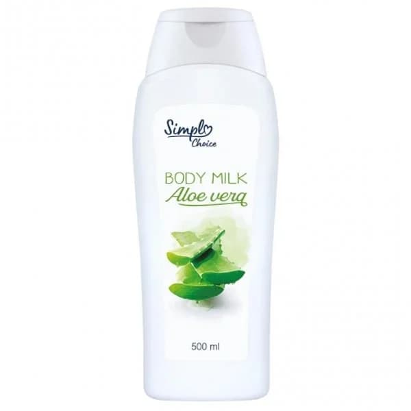 Body milk aloe vera Simply Choice 500 ml. - 0.49 l - Imagen del producto en Findit
