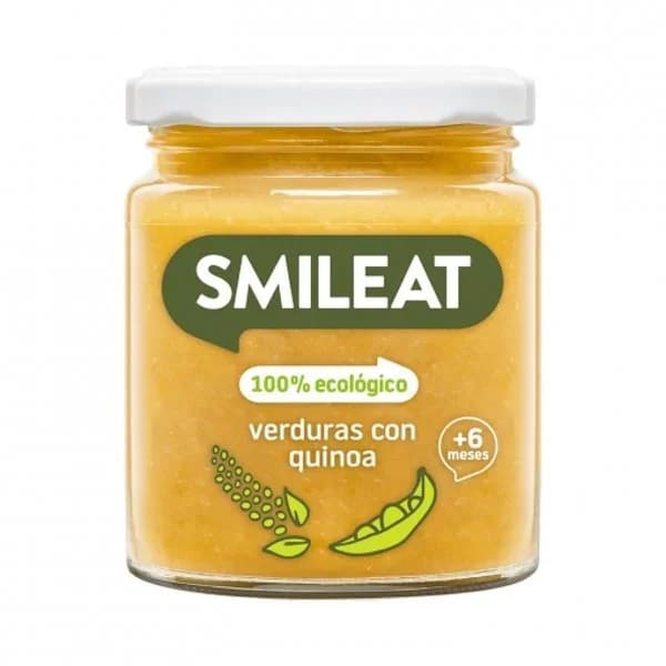 Tarrito de verduras con quinoa desde 6 meses ecológico Smileat sin gluten 230 g. - 0.23 kg - Imagen del producto en Findit