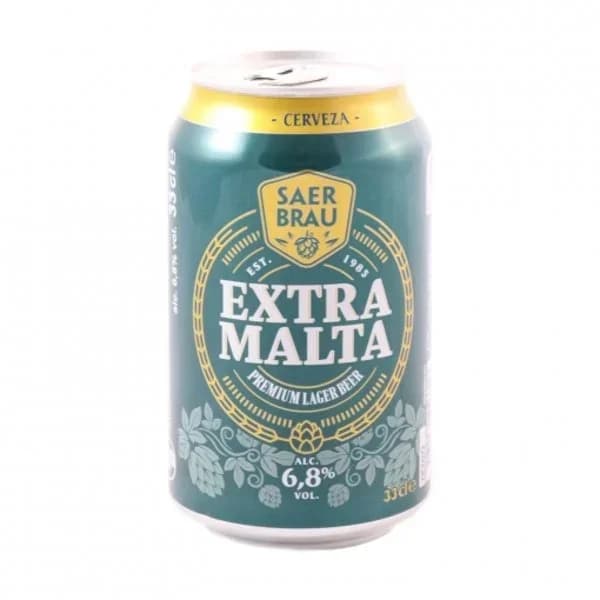 Cerveza Carrefour extra malta lata de 33 cl. - 0.33 l - Imagen del producto en Findit