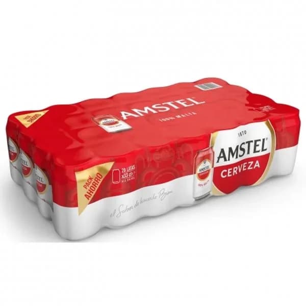 Cerveza Amstel 100% Malta pack 28 latas 33 cl. - 9.24 l - Imagen del producto en Findit