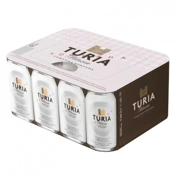 Cerveza tostada Turia pack 12 latas 33 cl. - 3.96 l - Imagen del producto en Findit