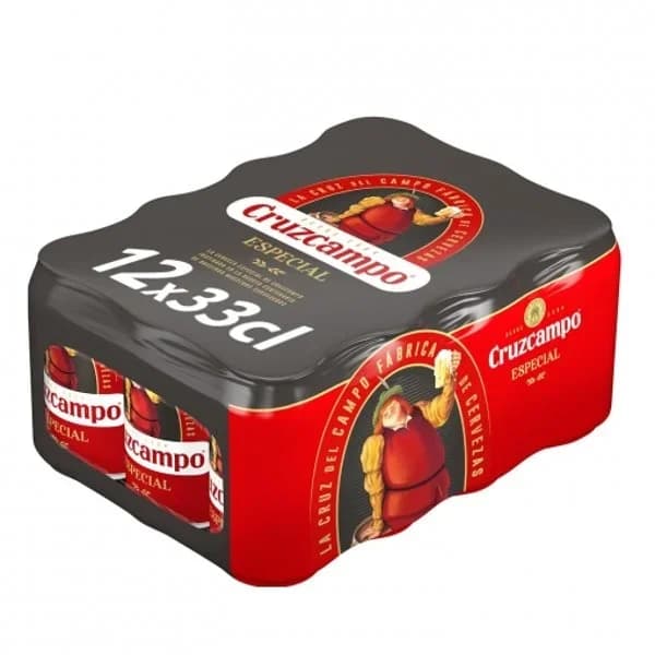 Cerveza Cruzcampo especial lager pack 12 latas 33 cl. - 3.96 l - Imagen del producto en Findit