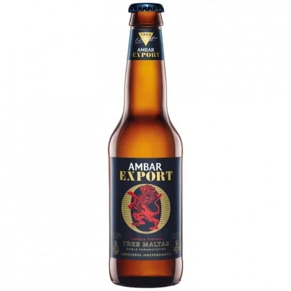 Cerveza tostada Ambar Export doble fermentación botella 33 cl. - 0.33 l - Imagen del producto en Findit