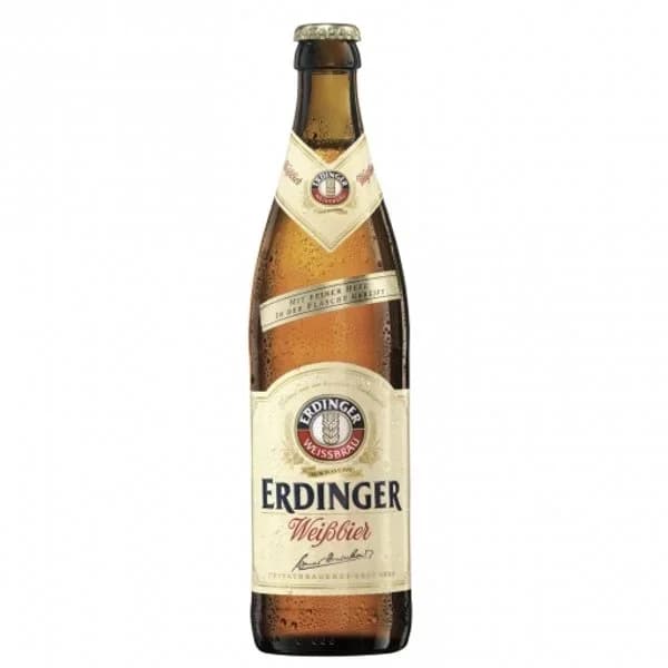 Cerveza Erdinger Weissbier alemana de trigo botella 50 cl - 0.5 l - Imagen del producto en Findit
