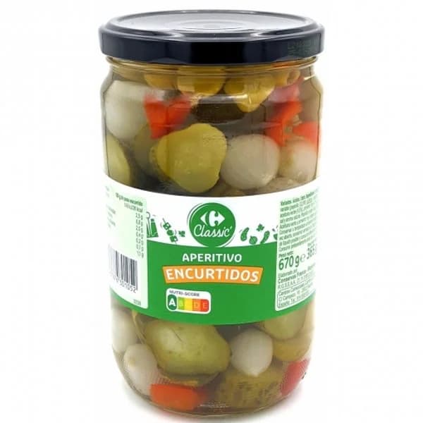 Cocktail de encurtidos Carrefour 365 g. - 0.36 kg - Imagen del producto en Findit