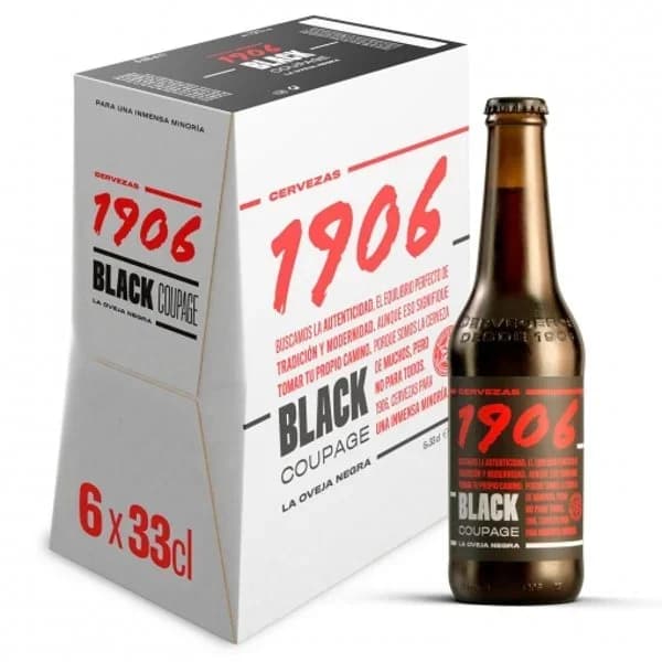 Cerveza negra 1906 Black Coupage pack 6 botellas 33 cl. - 1 ud - Imagen del producto en Findit