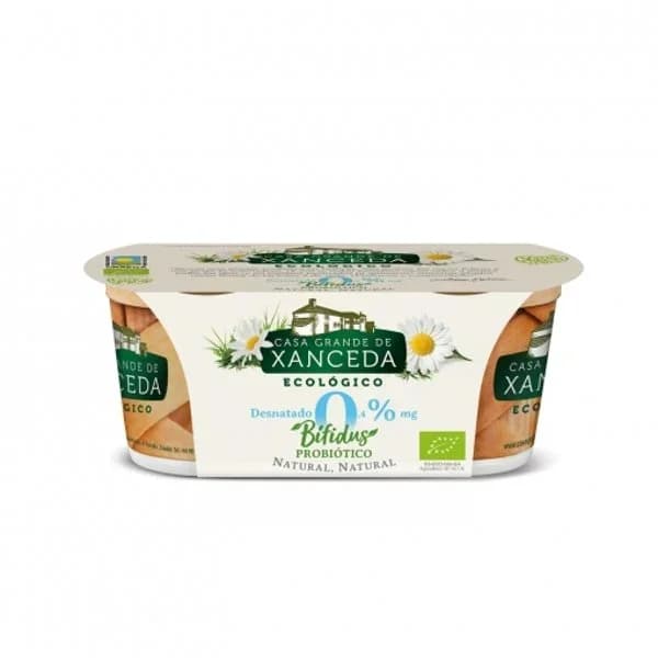 Bifidus natural desnatado ecológico Casa Grande de Xanceda pack 2 unidades de 125g - 0.25 kg - Imagen del producto en Findit