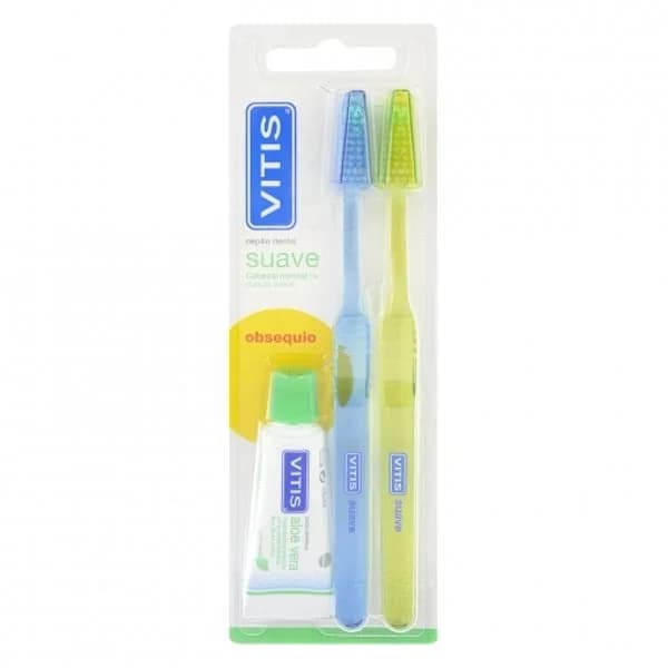 Cepillo dental suave Vitis 2 ud. - 2 ud - Imagen del producto en Findit