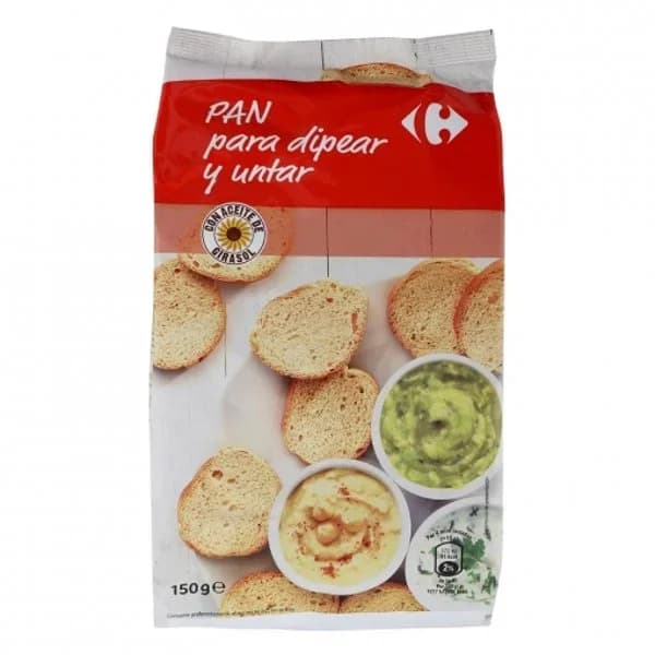 Pan tostado para dipear y untar Carrefour 150 g. - 0.15 kg - Imagen del producto en Findit