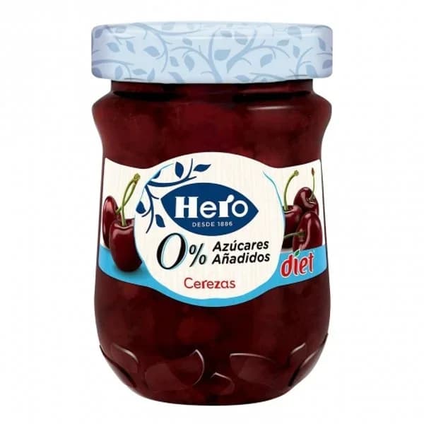 Confitura de cerezas Diet Hero sin azúcar añadido 280 g. - 0.28 kg - Imagen del producto en Findit