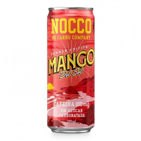 Nocco BCAA Bebida Energética sin azúcar sabor mango lata 33 cl. - 0.33 l - Imagen del producto en Findit