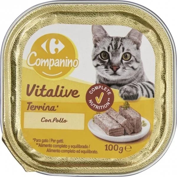 Comida húmeda de pollo para gato Carrefour 100 g. - 0.1 kg - Imagen del producto en Findit