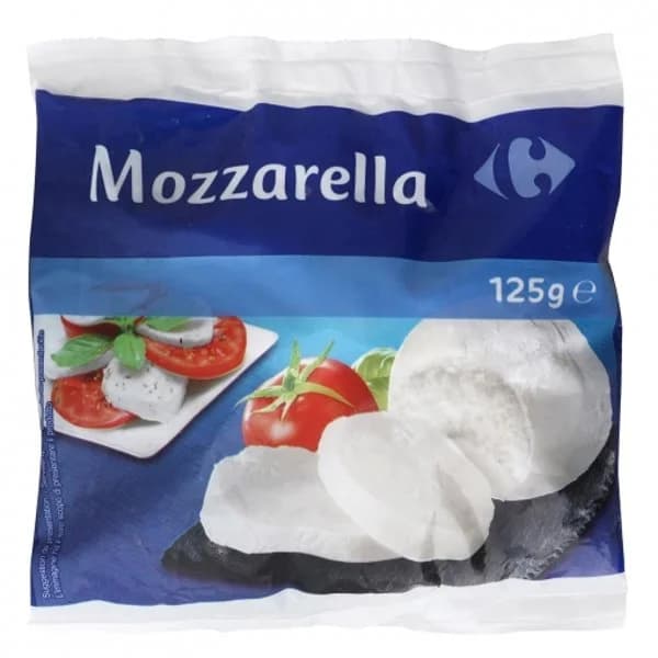 Queso mozzarella Italiana Carrefour 125 g. - 0.13 kg - Imagen del producto en Findit