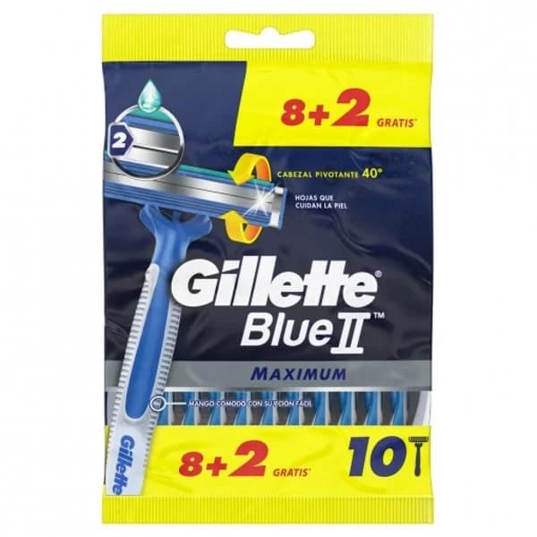 Maquinillas desechables Blue II Maximum Gillette 8 ud. - 7.99 ud - Imagen del producto en Findit