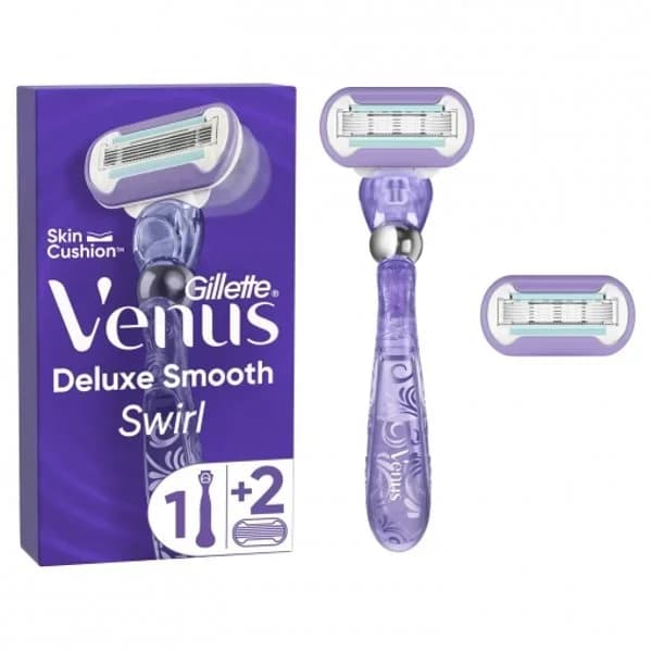 Maquinilla Venus Deluxe Smooth Swirl Gillette + Recambio 2 ud. - 2 ud - Imagen del producto en Findit