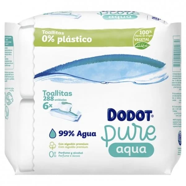 Toallitas Pure Aqua Dodot 288 ud. - 291.43 ud - Imagen del producto en Findit