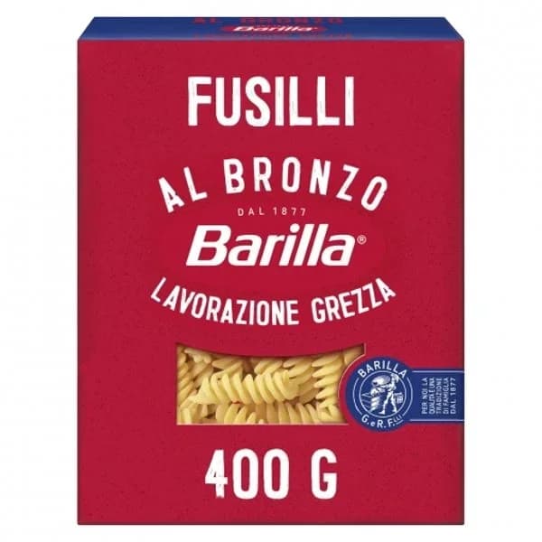 Pasta Fusilli al bronzo Barilla 400 g. - 1 ud - Imagen del producto en Findit