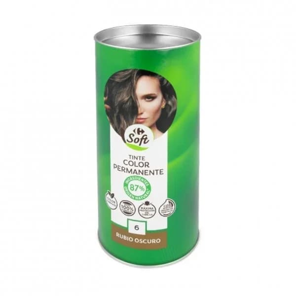Tinte color permanente nº 6 rubio oscuro Carrefour Soft 1 ud. - 1 ud - Imagen del producto en Findit