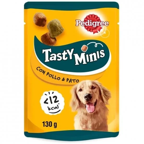 Snack de pollo y pato para perro Pedigree Tasty Mini 130 g. - 0.13 kg - Imagen del producto en Findit